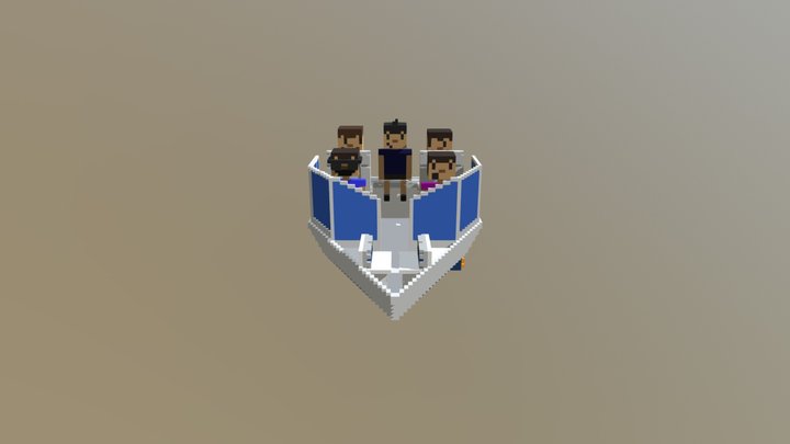 Father's Day Boat 3D Model