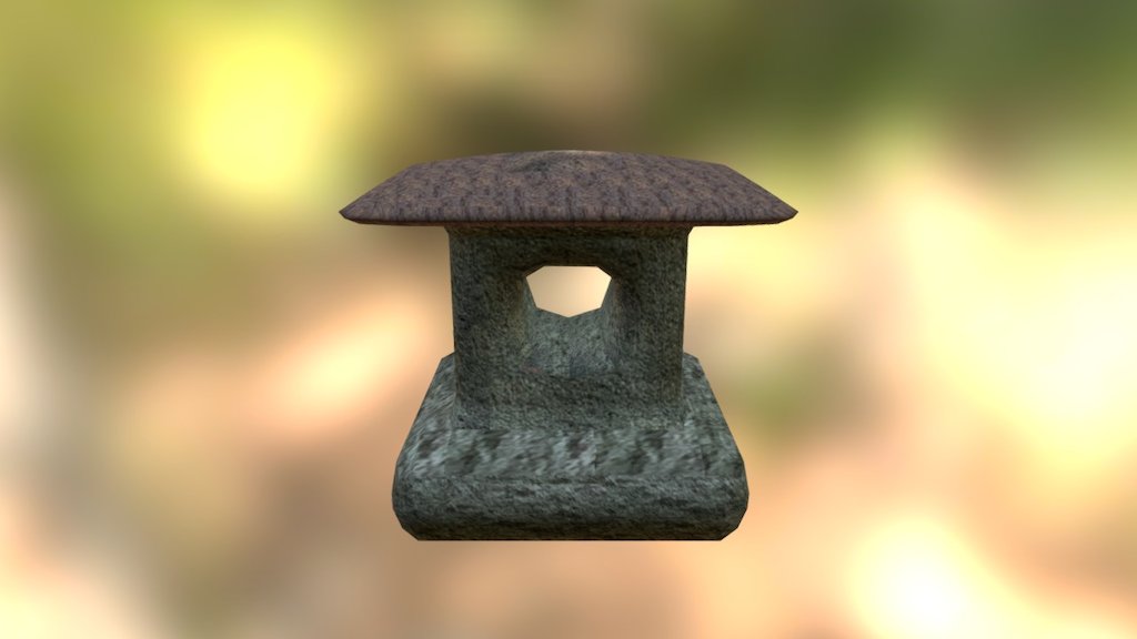 Japanese lawn ornament 3D model by Michael L'Abbe (mat123116