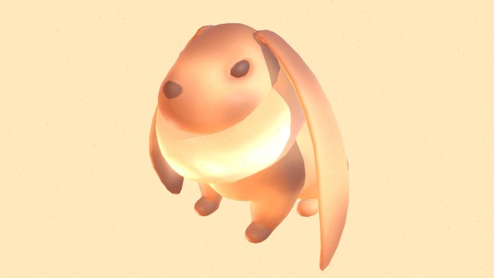 Bread Bunny 3D Model