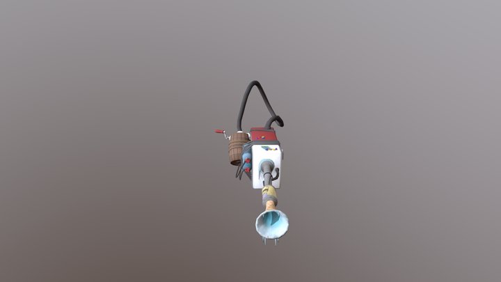 Freezer-Burn Weapon 3D Model