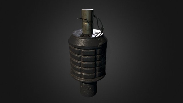 Type 91 Grenade 3D Model