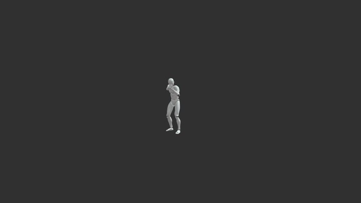 Standing Aiming To The Side 3D Model