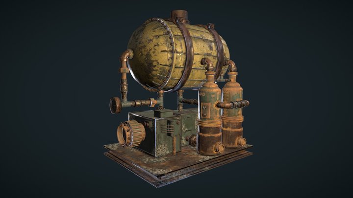 Water Purifyer - Game Ready Asset 3D Model