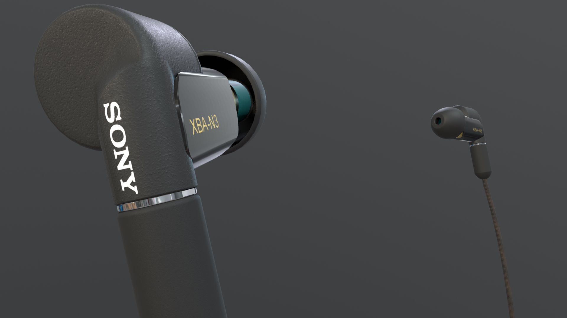 Sony XBA-N3 Headphones - 3D model by Jean-Luc (@Ruslan_Kokarev