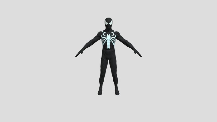 marvels-spider-man-2-spiderman-symbiote-suit 3D Model