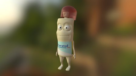 Spray character, lowpoly 3D Model