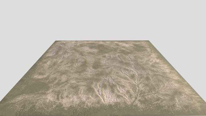 Volcano_ Flat_Terrain Version 9 3D Model