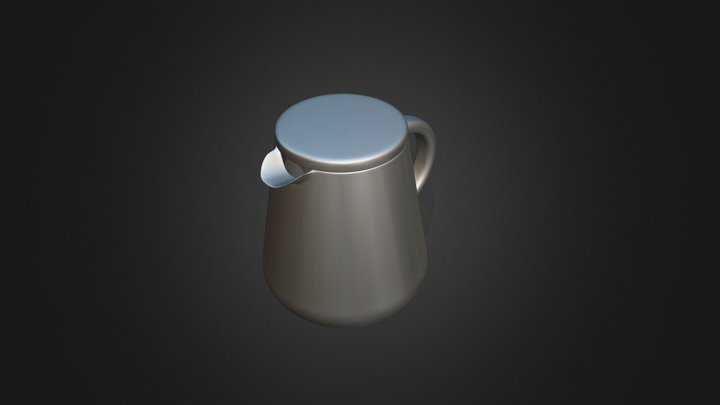 Teapot - stainless steel 3D Model