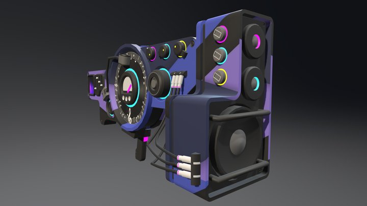 Dubstep Gun (Industrial) 3D Model