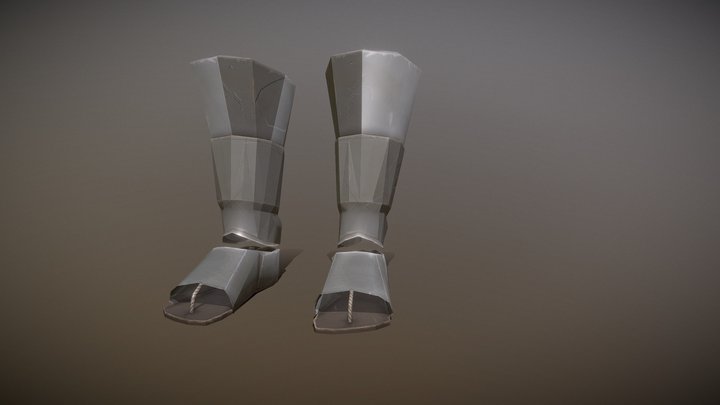 Samurai Shin Guards (WIP) 3D Model