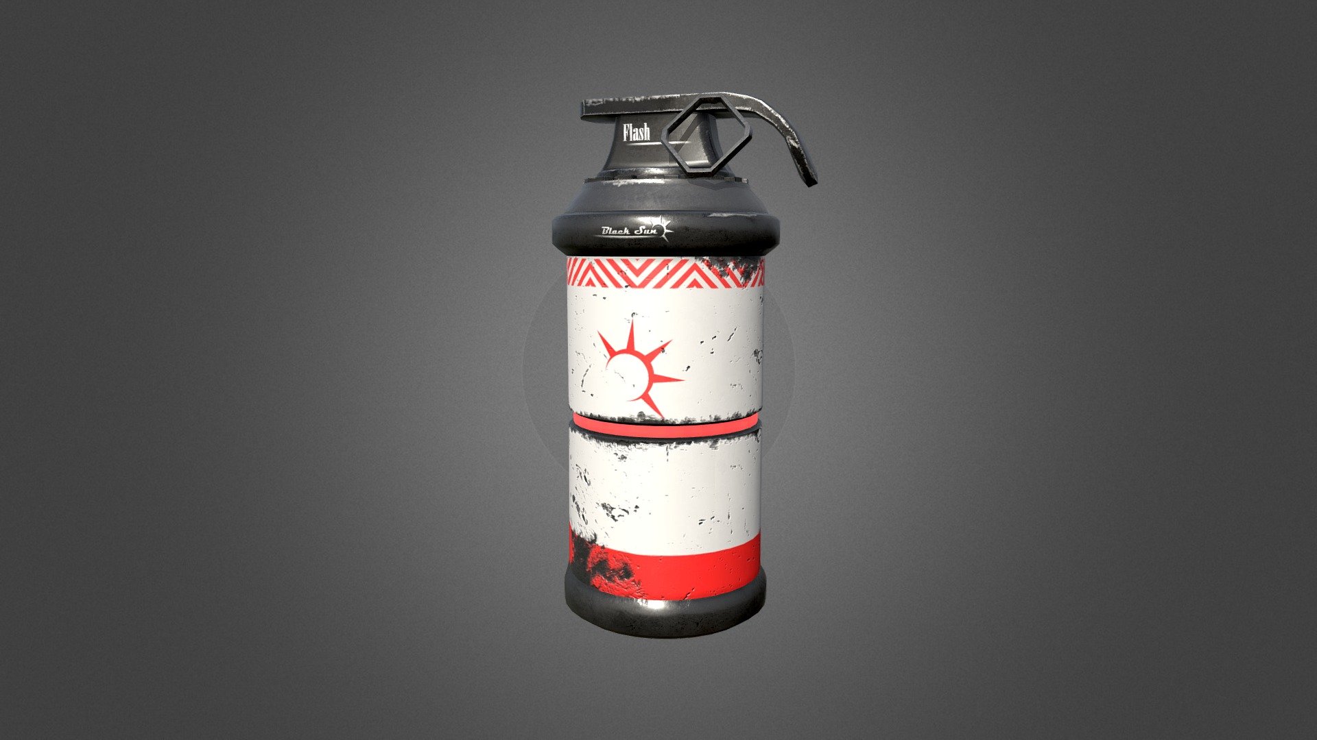 *Free* Sci-fi grenade (Weathered)