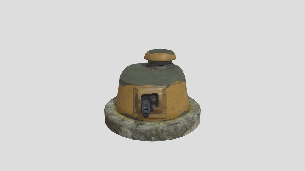 Ft 17 Buried Tank Turret Yellow