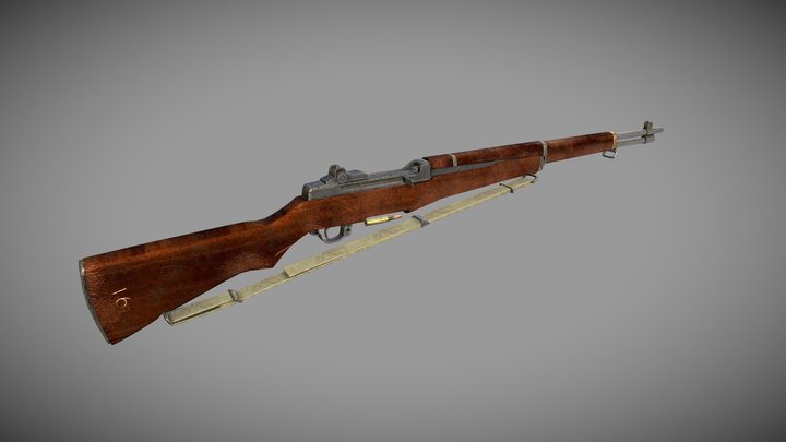 M1 Garand V2 3D Model