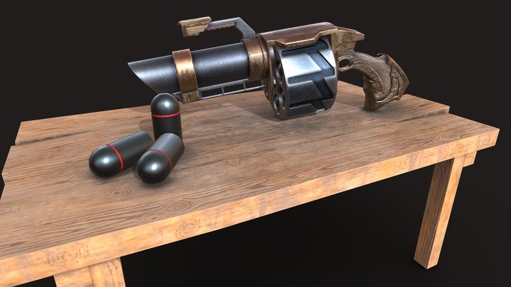 (Fan Art) Vostroyan Grenade Launcher 3D Model