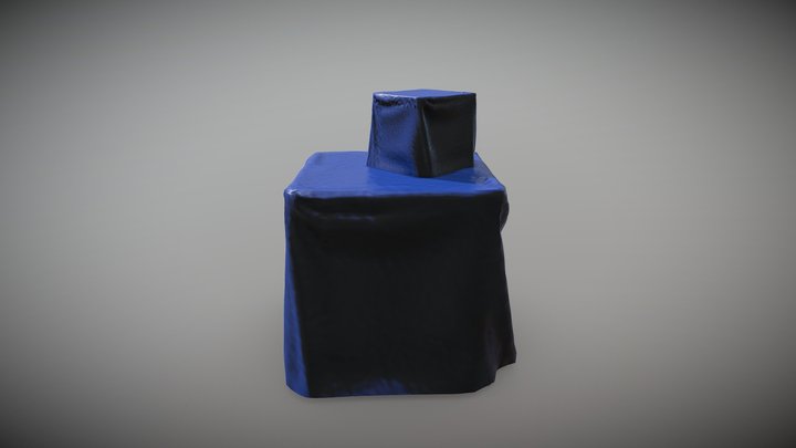 Stacked Tarp And Crate (cloth sim practice) 3D Model