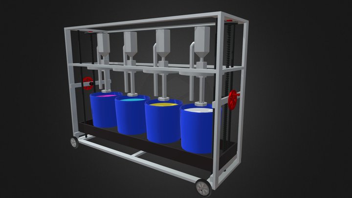 Suporte de Bomba de Tinta (protótipo) 3D Model