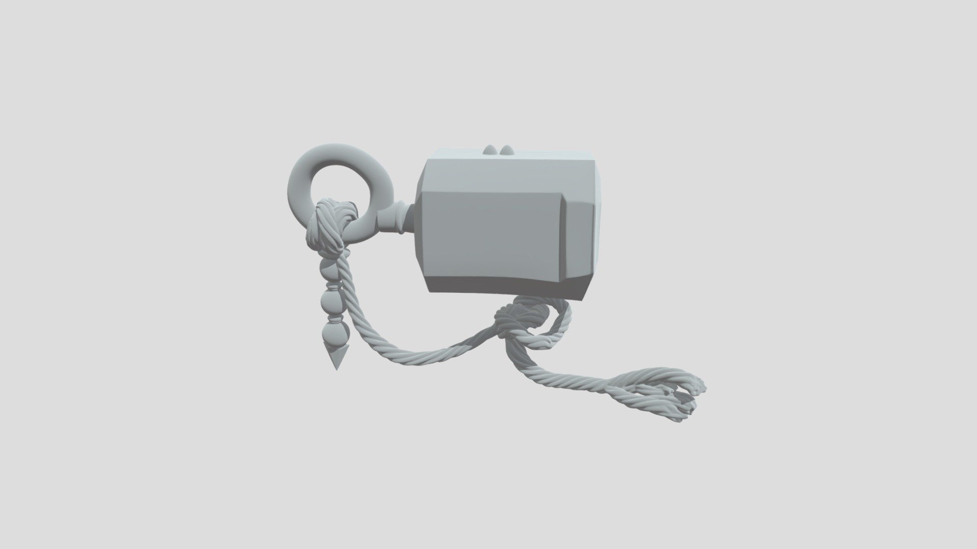 A cartoon-style key. - 3D model by GimmeThatRNG [d3657dc] - Sketchfab