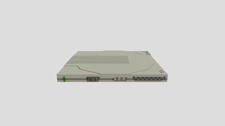 Low-Poly External Disc Drive