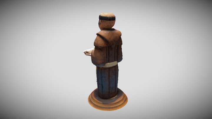 San Francisco de Asís (Talla en madera) 3D Model
