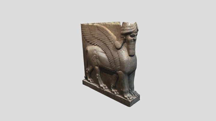 Lamassu (British Museum) Optimised [CC by 4.0] 3D Model
