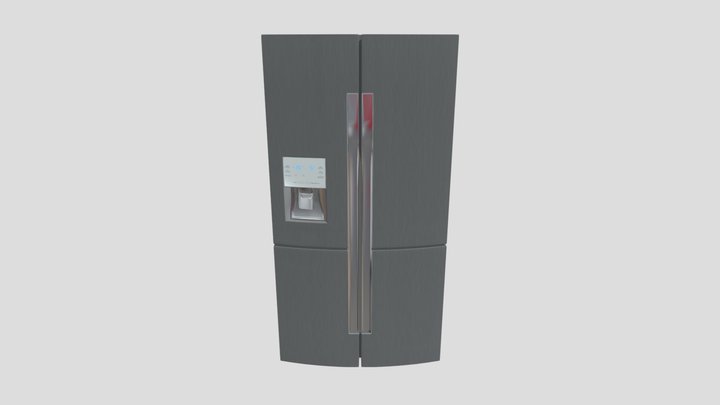 Kitchen Refrigerator 3D Model