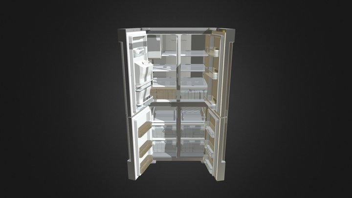 Family Hub French Door Smart Refrigerator 3D Model