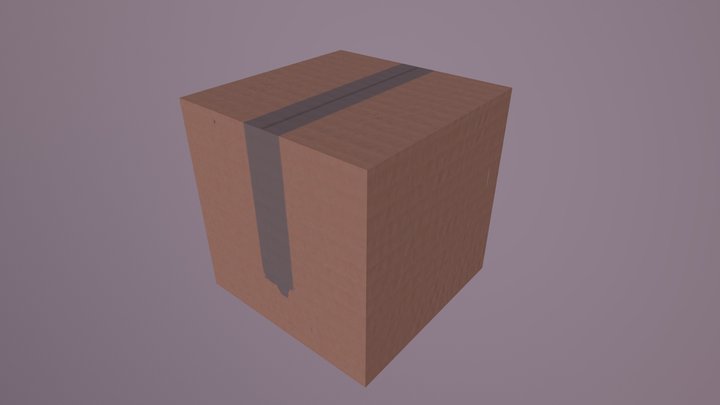 Cardboard Box 3D Model