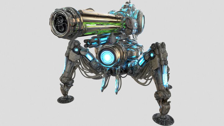 🕷️SynthetiC-][✖][-ArachniD.TanK_'MercurY'.☿.🕷️ – Modèle 3D gratuit STL