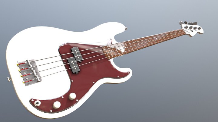 Fender Precision II 3D Model