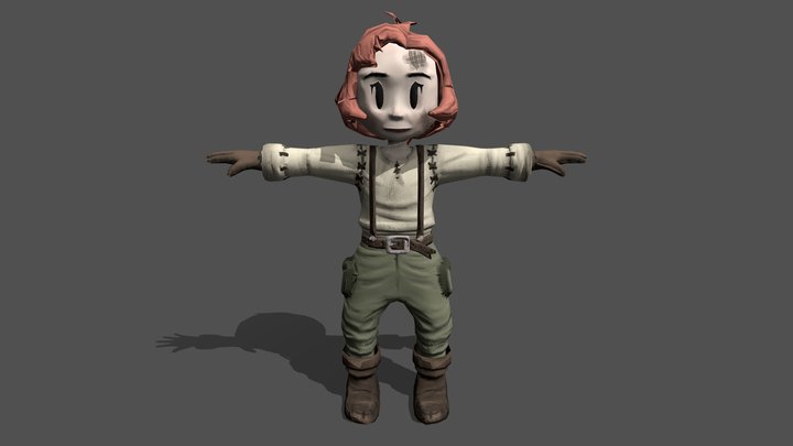 Leah (Worker W304) 3D Model