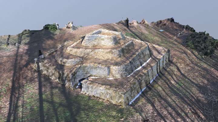 Escargot de Cohons, dit le mastaba carré 3D Model