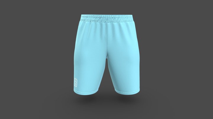Men Soccer Shorts 3D Model