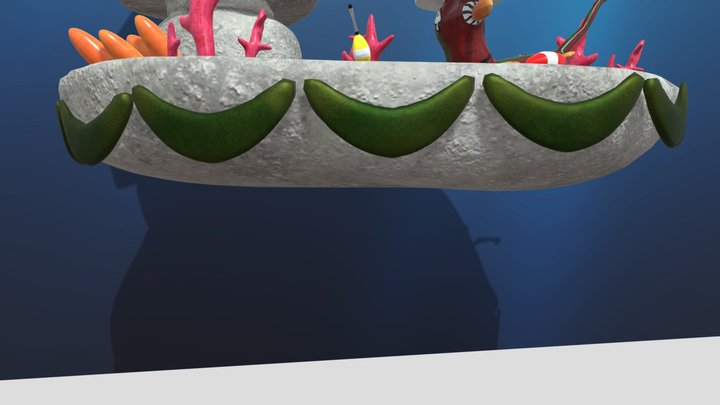Underwater scene 3D Model