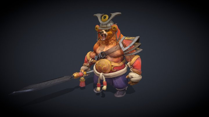 Bear warrior 3D Model