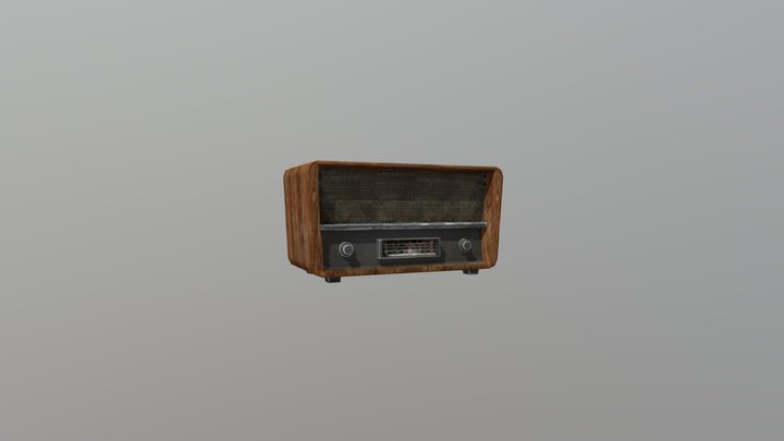 RetroRadio 3D Model