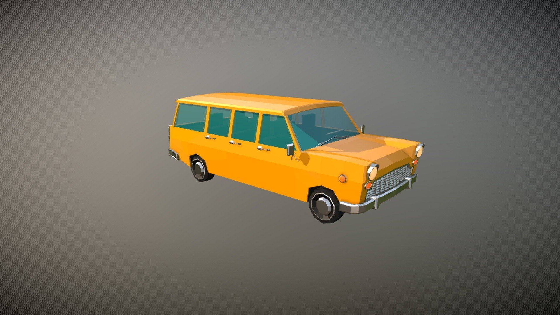 Low Poly Station Wagon 01 — Sketchfab embed 3D viewer