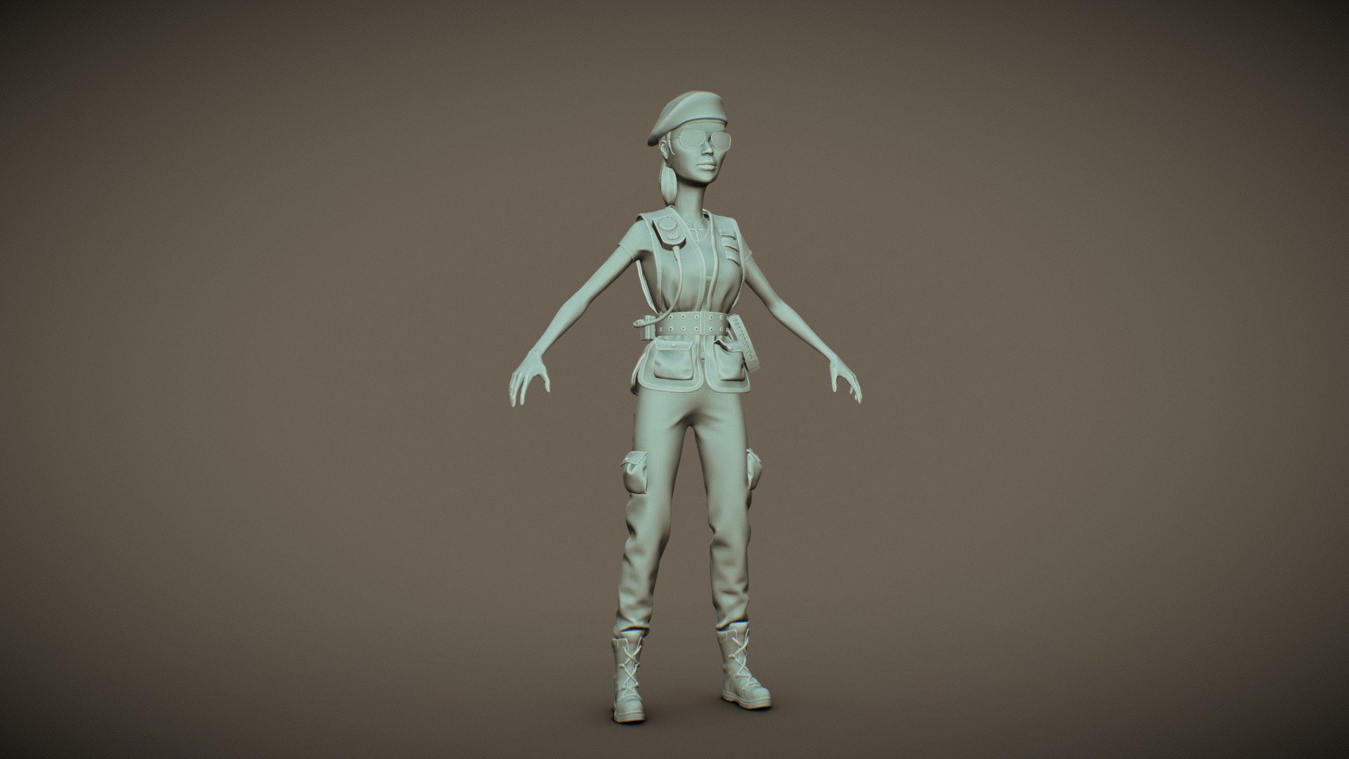 Female Mercenary - 3D model by pn [d36f2c1] - Sketchfab