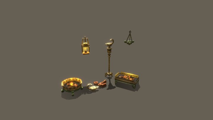 Lighting and Heating 3D Model