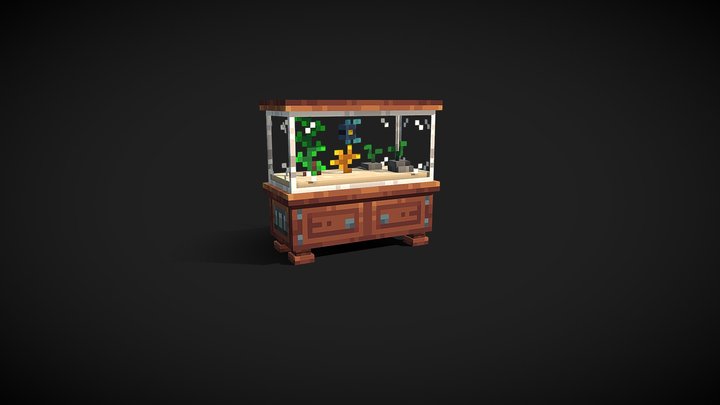 [Free] Fish Tank (16x) 3D Model