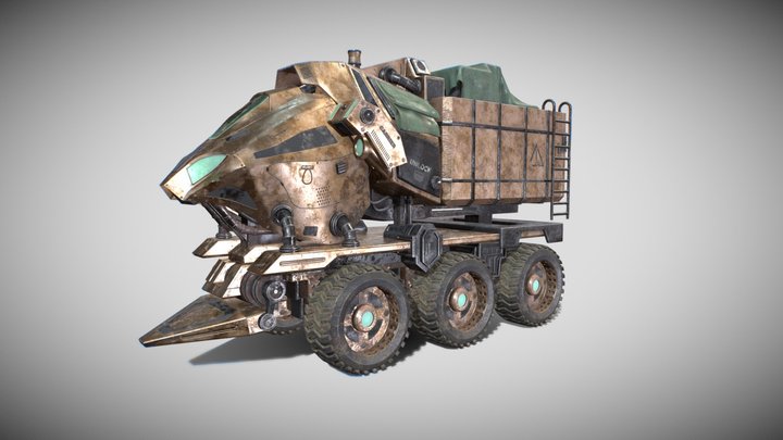 Rustborn N23 Cargo Carrier 3D Model