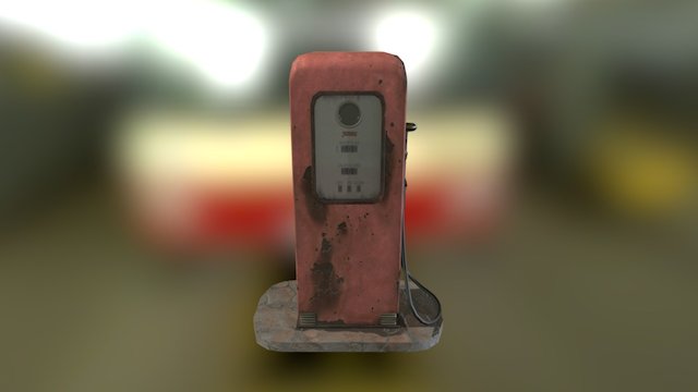 Gas pump 3D Model