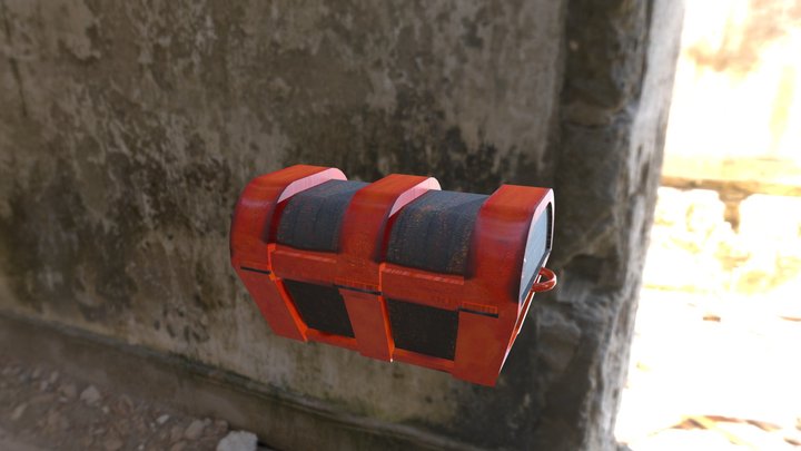 Fire Chest 3D Model