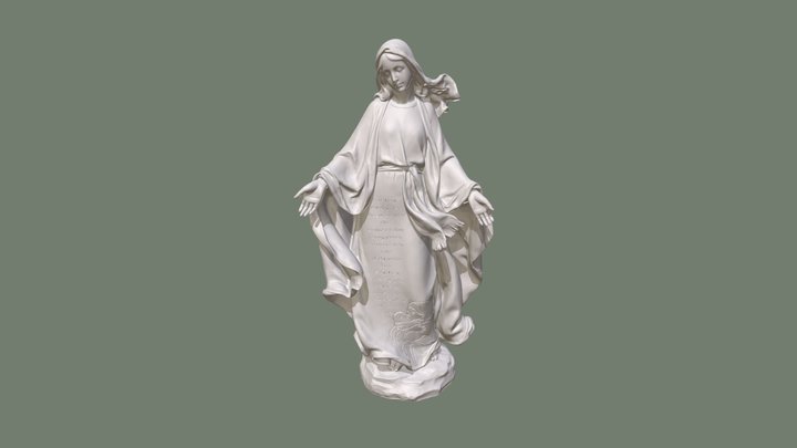 Điêu khắc 3D: Tượng đức mẹ Maria 3D Model