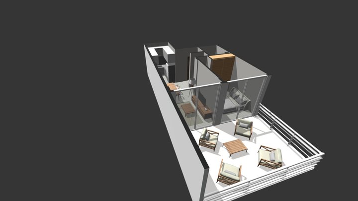 Belgrano 4664 / Vivienda C Y F 3D Model