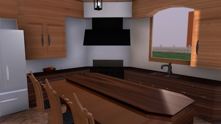kitchen scene 3D Model