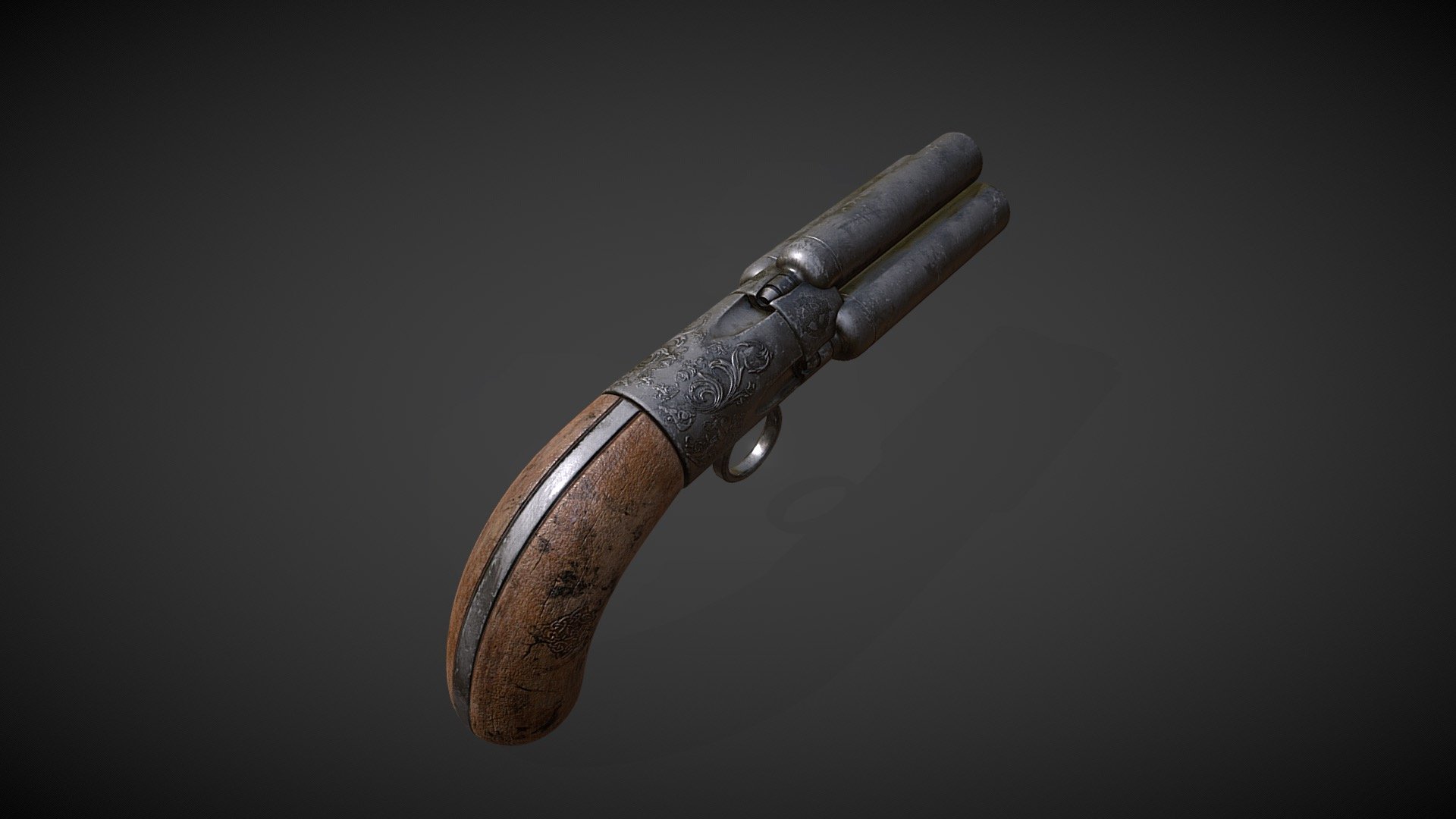 QuadBarrel Flintlock - 3D model by Thomas Moreton 3D (@t0m.exe ...