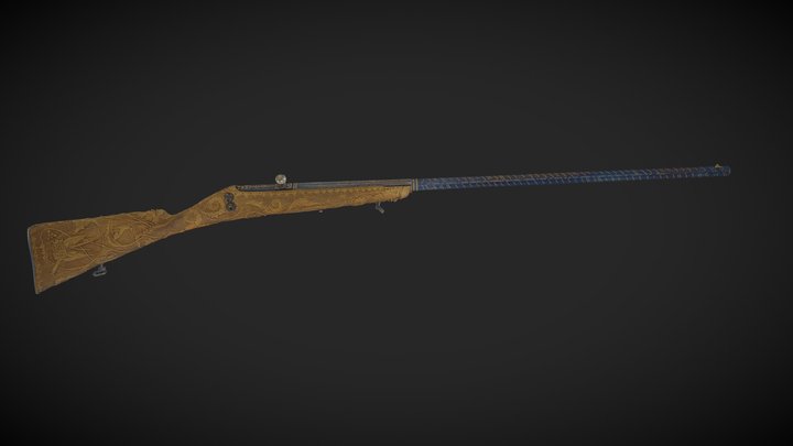 Escopeta de aguja del General  Espartero 3D Model