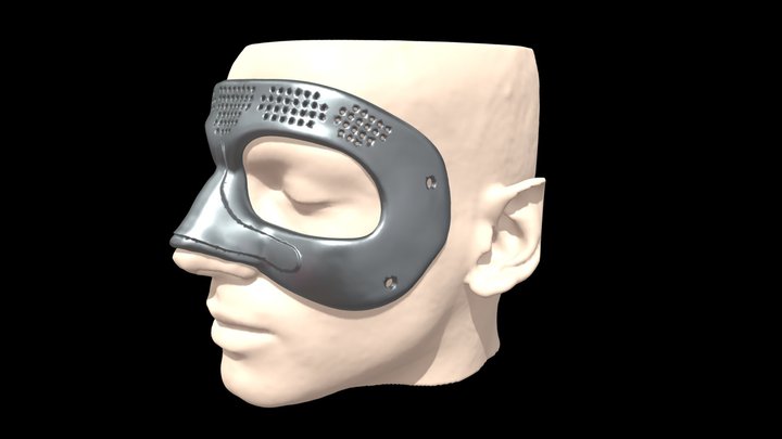 Mascara de Futbolista 3D Model