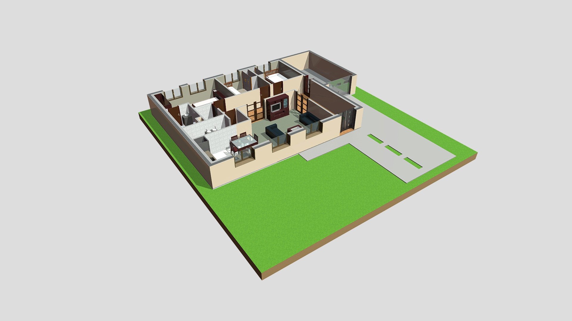 Projet maison individuelle Plain-Pied N° 02