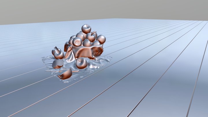 The still life of apples 3D Model